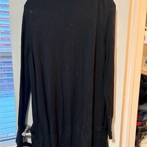 Athleta Black Long Sleeve Open Front Cardigan